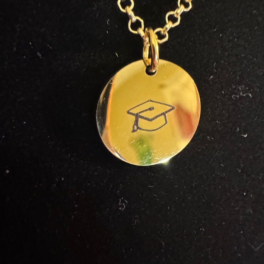 Plunder Gold Disc Graduation Pendant Necklace - Women Jewelry - Picture 2 of 10